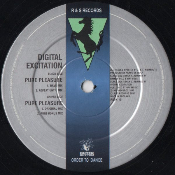 Digital Excitation - Pure Pleasure | R & S Records (RSUK 10) - 5 Digital Excitation - Pure Pleasure | R & S Records (RSUK 10) - 5
