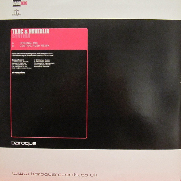 Tkac & Haverlik - Synthia | Baroque Records (BARQ036) - 2