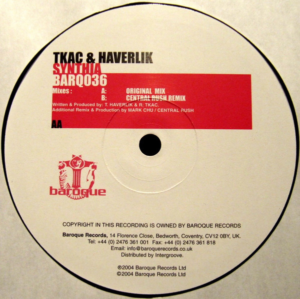 Tkac & Haverlik - Synthia | Baroque Records (BARQ036) - 3