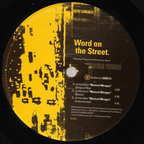 Various - Word On The Street | Guidance Recordings (GDR050) - 2 Various - Word On The Street | Guidance Recordings (GDR050) - 2