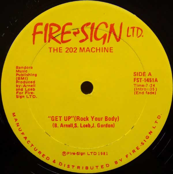 The 202 Machine - Get Up (Rock Your Body) | Fire Sign Ltd. (FST-1451)
