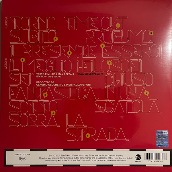 Max Pezzali - Time Out | EastWest (505419712870) - 2 Max Pezzali - Time Out | EastWest (505419712870) - 2