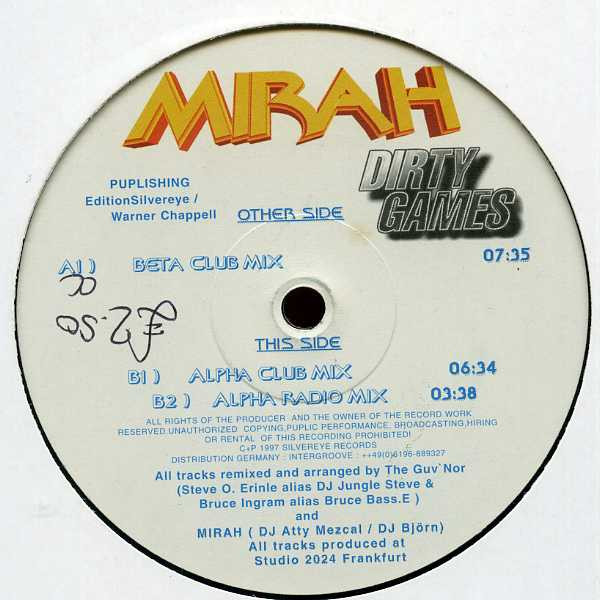Mirah - Dirty Games | Silvereye Production Frankfurt (SE 010) - main Mirah - Dirty Games | Silvereye Production Frankfurt (SE 010) - main