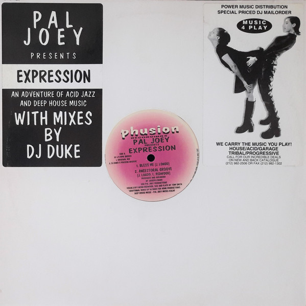 Pal Joey Presents Expression - Ancestoral Groove / Bless Me | Phusion Recordings (PH-01) - main Pal Joey Presents Expression - Ancestoral Groove / Bless Me | Phusion Recordings (PH-01) - main