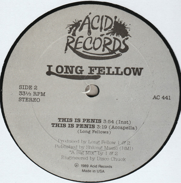 Long Fellow - This Is Penis | Acid Records (AC 441) - 2 Long Fellow - This Is Penis | Acid Records (AC 441) - 2