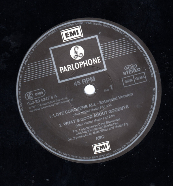 ABC - Love Conquers All | Parlophone (060-20 4347 6) - 3 ABC - Love Conquers All | Parlophone (060-20 4347 6) - 3