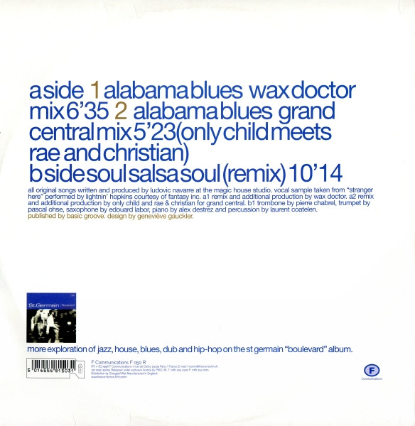 St Germain - Alabama Blues (Revisited) Part II | F Communications (F 050 R) - 2