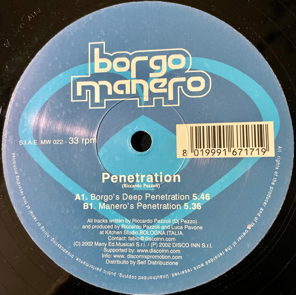 Borgo Manero - Penetration | Mush Mellow (MW 022) - 2