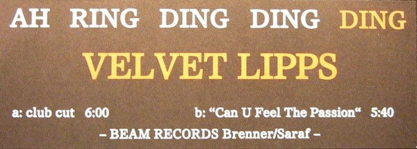 Velvet Lipps - Ah Ring Ding Ding Ding | Beam Records (none) - main