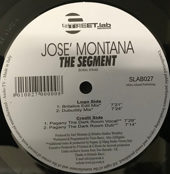 Josè Montana - The Segment | Streetlab Records (SLAB 027) - 3