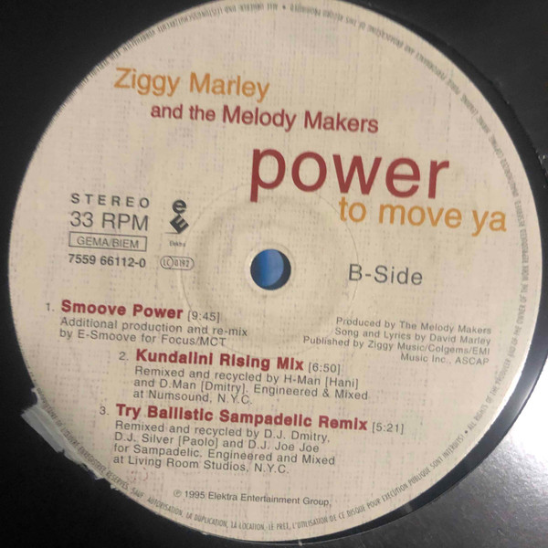 Ziggy Marley And The Melody Makers - Power To Move Ya | Elektra (7559 66112-0) - 3