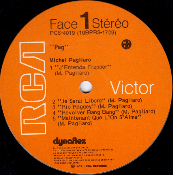 Michel Pagliaro - Pag | RCA Victor (PCS-4019) - 3 Michel Pagliaro - Pag | RCA Victor (PCS-4019) - 3