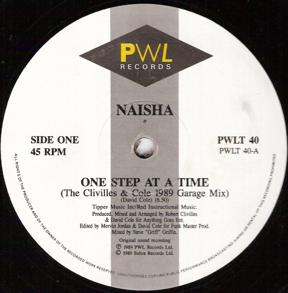 Naisha - One Step At A Time | PWL Records (PWLT 40) - main Naisha - One Step At A Time | PWL Records (PWLT 40) - main