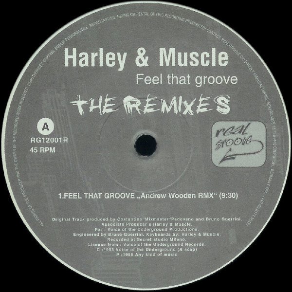 Harley & Muscle - Feel That Groove (The Remixes) | Real Groove (RG 12001 R) - main Harley & Muscle - Feel That Groove (The Remixes) | Real Groove (RG 12001 R) - main