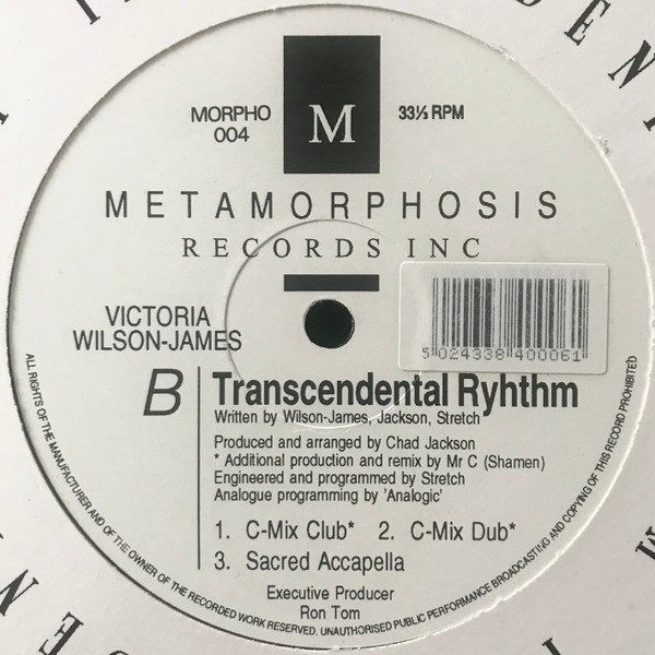 Victoria Wilson-James - Transcendental Rhythm | Metamorphosis Records Inc (MORPHO 004) - 2 Victoria Wilson-James - Transcendental Rhythm | Metamorphosis Records Inc (MORPHO 004) - 2