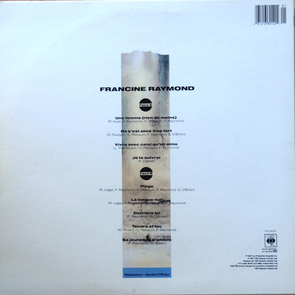 Francine Raymond - Francine Raymond | CBS (PFC-80120) - 2 Francine Raymond - Francine Raymond | CBS (PFC-80120) - 2