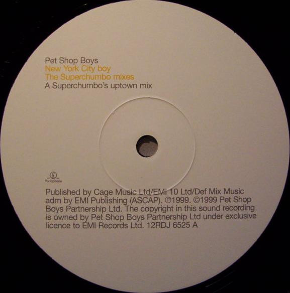 Pet Shop Boys - NYC Boy (The Superchumbo Mixes) | Parlophone (12RDJ 6525) - 2 Pet Shop Boys - NYC Boy (The Superchumbo Mixes) | Parlophone (12RDJ 6525) - 2