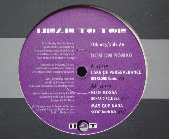Dom Um Romao - Lake Of Perseverance | Head To Toe Records (TOE 005)