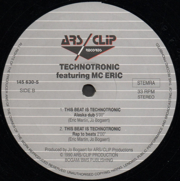 Technotronic - This Beat Is Technotronic | ARS/Clip Records (145 630-5) - 3