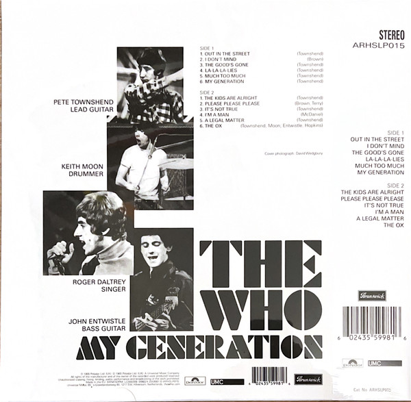 The Who - My Generation | Brunswick (ARHSLP015) - 2 The Who - My Generation | Brunswick (ARHSLP015) - 2