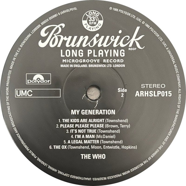 The Who - My Generation | Brunswick (ARHSLP015) - 4 The Who - My Generation | Brunswick (ARHSLP015) - 4