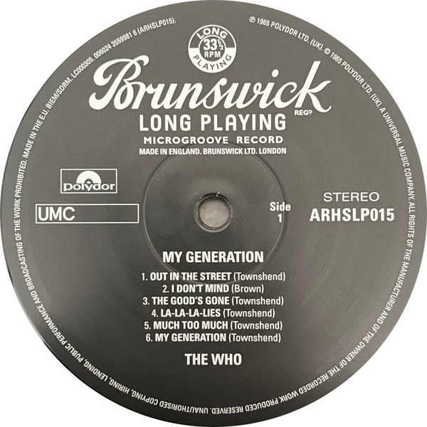 The Who - My Generation | Brunswick (ARHSLP015) - 3 The Who - My Generation | Brunswick (ARHSLP015) - 3