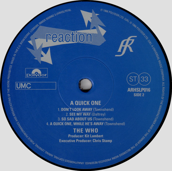 The Who - A Quick One | Polydor (ARHSLP016) - 4 The Who - A Quick One | Polydor (ARHSLP016) - 4