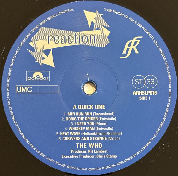 The Who - A Quick One | Polydor (ARHSLP016) - 3 The Who - A Quick One | Polydor (ARHSLP016) - 3