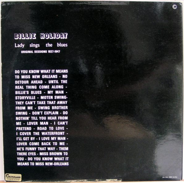 Lady Sings The Blues - Original Sessions 1937-1947