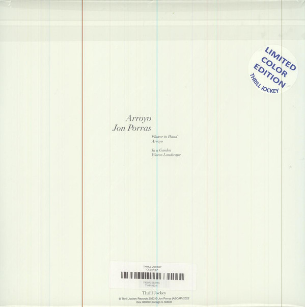 Jon Porras - Arroyo | Thrill Jockey (THRILL 563) - 2 Jon Porras - Arroyo | Thrill Jockey (THRILL 563) - 2
