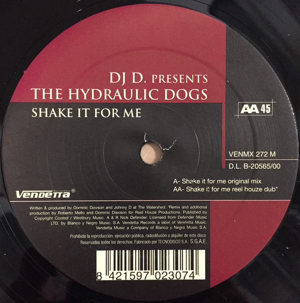 The Hydraulic Dogs - Shake It For Me | Vendetta Records (VENMX 272) - 2