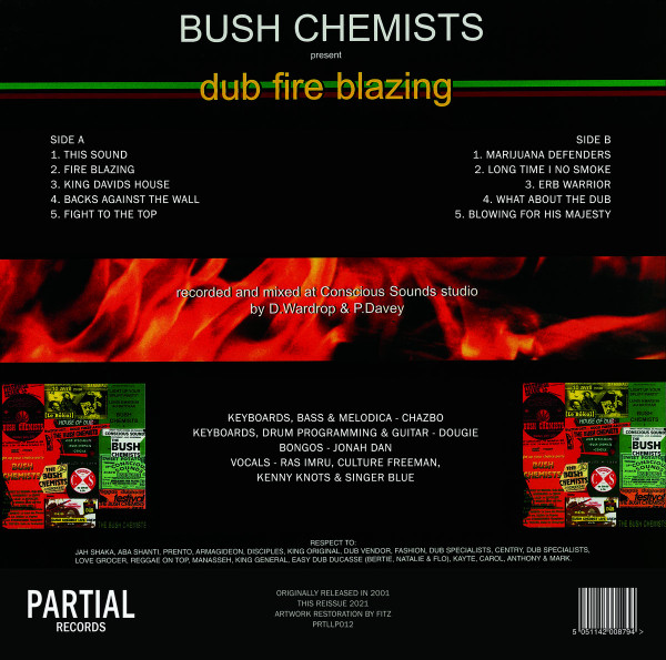 The Bush Chemists - Dub Fire Blazing | Partial Records (PRTLLP012) - 2