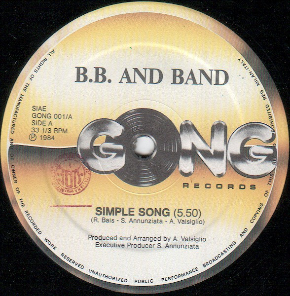 B.B. And Band - Simple Song | Gong Records (GONG 001) - 2