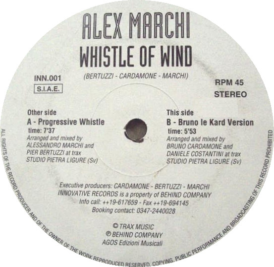 Alex Marchi - Whistle Of Wind | Innovative Records (INN.001) - main Alex Marchi - Whistle Of Wind | Innovative Records (INN.001) - main