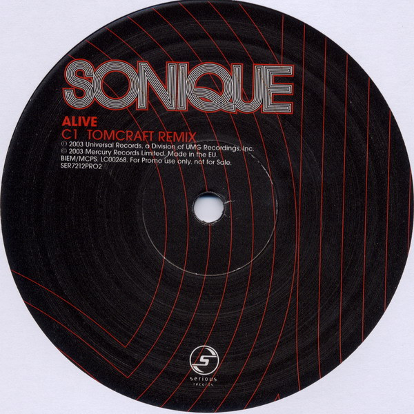 Sonique - Alive | Serious Records (SER7212PRO4) - 5 Sonique - Alive | Serious Records (SER7212PRO4) - 5