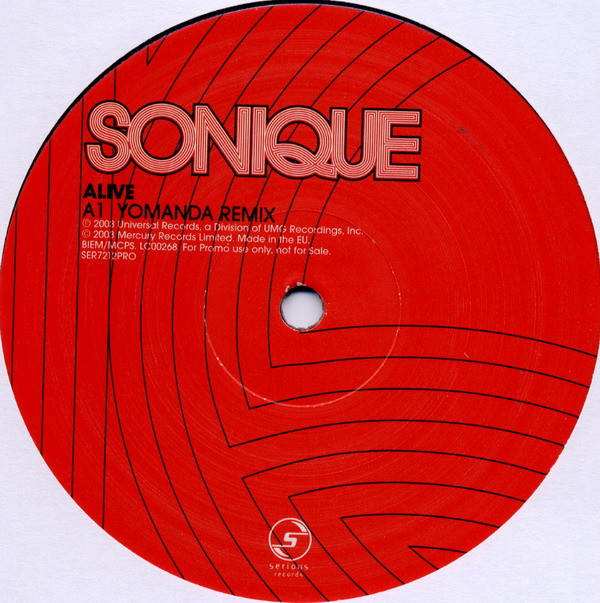 Sonique - Alive | Serious Records (SER7212PRO4) - 3 Sonique - Alive | Serious Records (SER7212PRO4) - 3