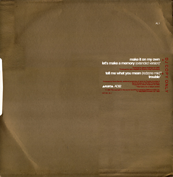 Alison Limerick - Extracts Taken From The Forthcoming Album And Still I Rise | Arista (AL1) - 2