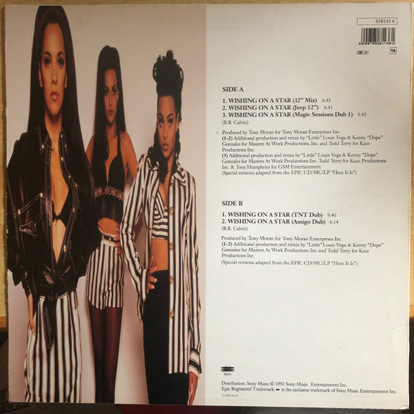 The Cover Girls - Wishing On A Star | Epic (658143 6) - 2 The Cover Girls - Wishing On A Star | Epic (658143 6) - 2