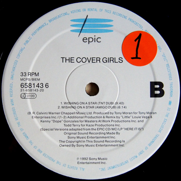 The Cover Girls - Wishing On A Star | Epic (658143 6) - 4 The Cover Girls - Wishing On A Star | Epic (658143 6) - 4