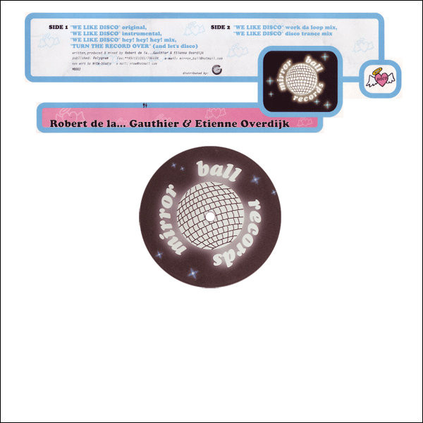 Robert De La... Gauthier & Etienne Overdijk - We Like Disco | Mirror Ball Records (MB003)