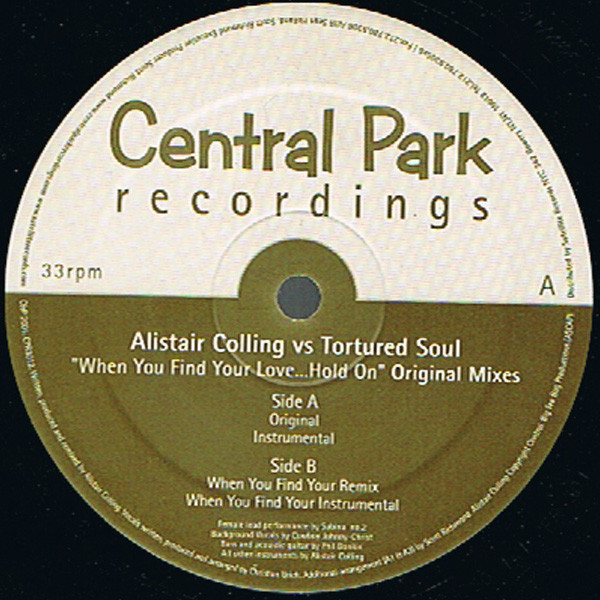 When You Find Your Love... Hold On (Original Mixes)