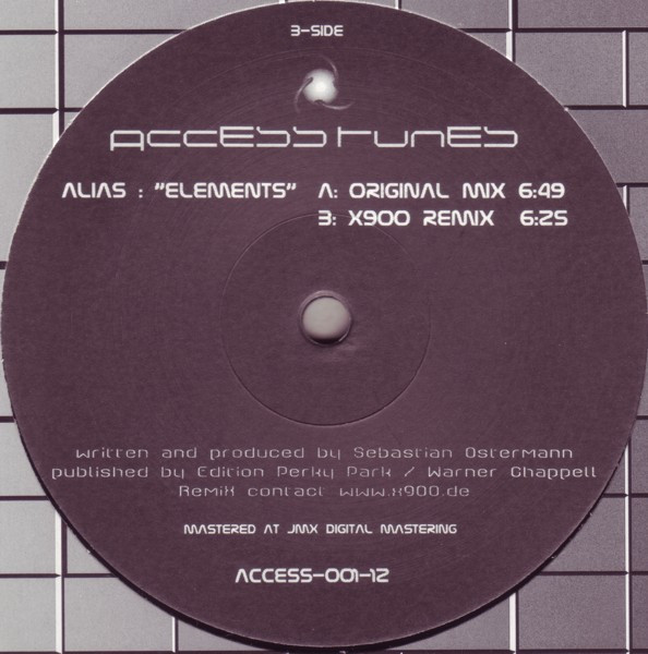 Alias - Elements | Access Tunes (ACCESS-001-12) - 3 Alias - Elements | Access Tunes (ACCESS-001-12) - 3