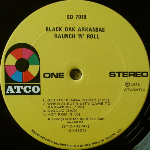 Black Oak Arkansas - Raunch 'N' Roll Live | ATCO Records (SD 7019) - 3 Black Oak Arkansas - Raunch 'N' Roll Live | ATCO Records (SD 7019) - 3
