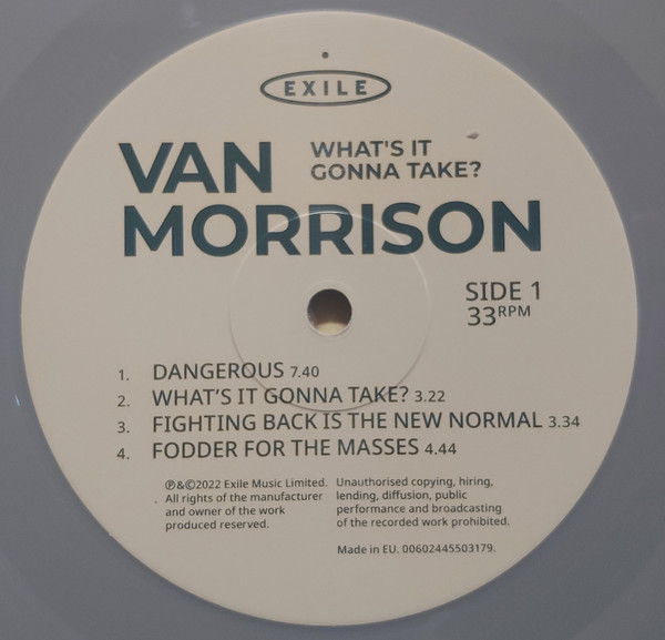 Van Morrison - What's It Gonna Take? | Exile (00602445182299) - 4 Van Morrison - What's It Gonna Take? | Exile (00602445182299) - 4