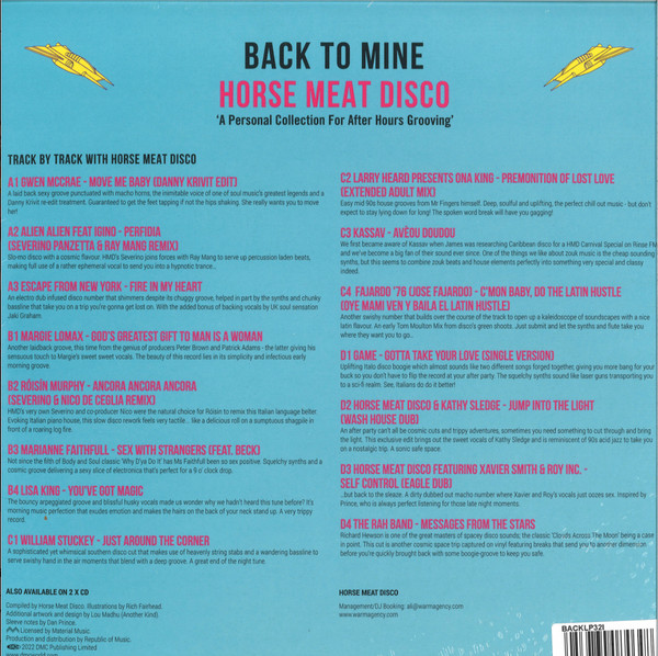 Horse Meat Disco - Back To Mine | Back To Mine (BACKLP032) - 2 Horse Meat Disco - Back To Mine | Back To Mine (BACKLP032) - 2