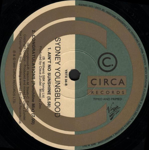Sydney Youngblood - If Only I Could | Circa (YRTX 34) - 4 Sydney Youngblood - If Only I Could | Circa (YRTX 34) - 4