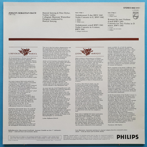 Concerti Per Violino BWV 1041-1043