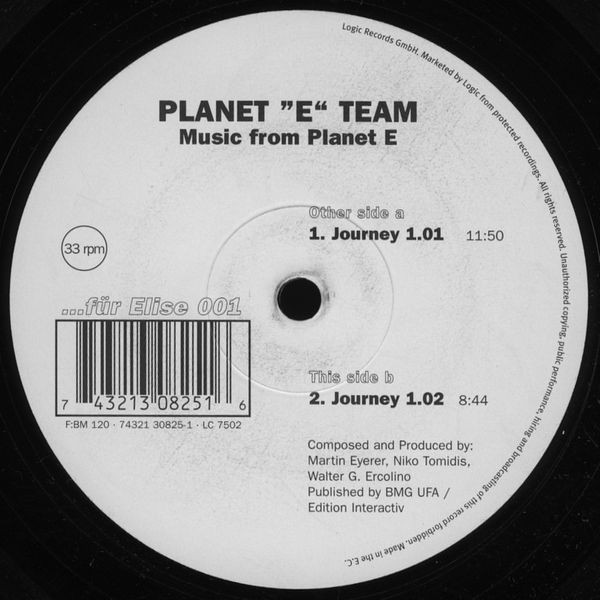 Planet "E" Team - Music From Planet E | Für Elise (FE 001) - 2 Planet "E" Team - Music From Planet E | Für Elise (FE 001) - 2