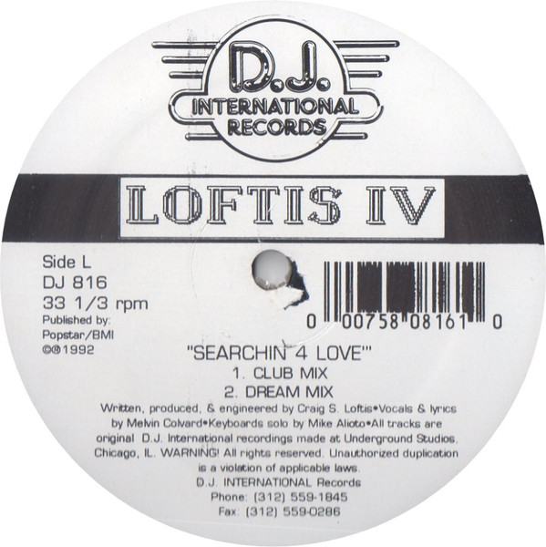 Craig S. Loftis - Searchin' 4 Love | D.J. International Records (DJ 816)