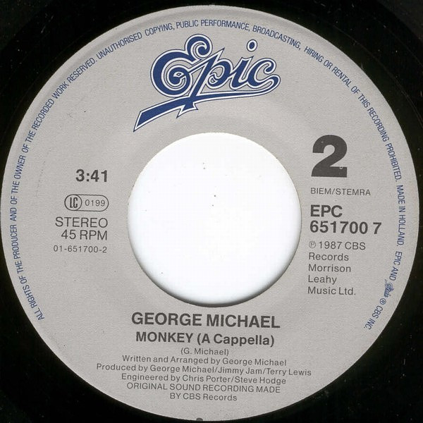 George Michael - Monkey | Epic (EPC 651700 7) - 4